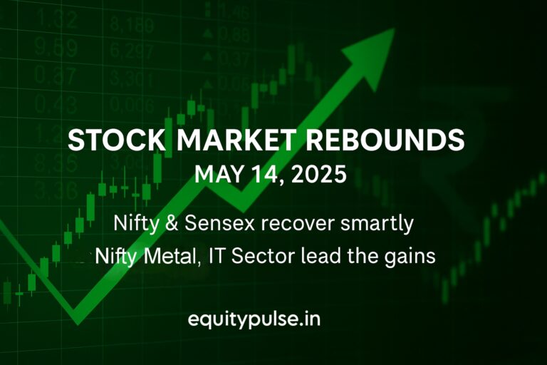 Stock Market Today (May 14, 2025): Sensex, Nifty Rise on Metal, IT Surge; Q4 Results Boost Sentiment