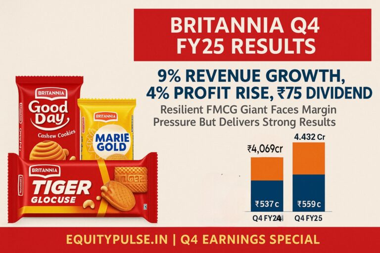Britannia Industries Q4 FY25 Results: Resilient Growth Amid Margin Pressures